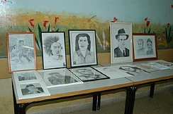 Paintings by patients of the Psychiatry Department at Barzilai Medical Center
